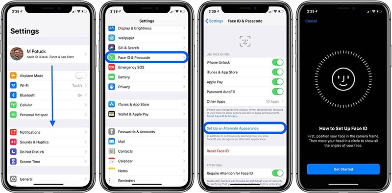 how to iOS 12 Face ID