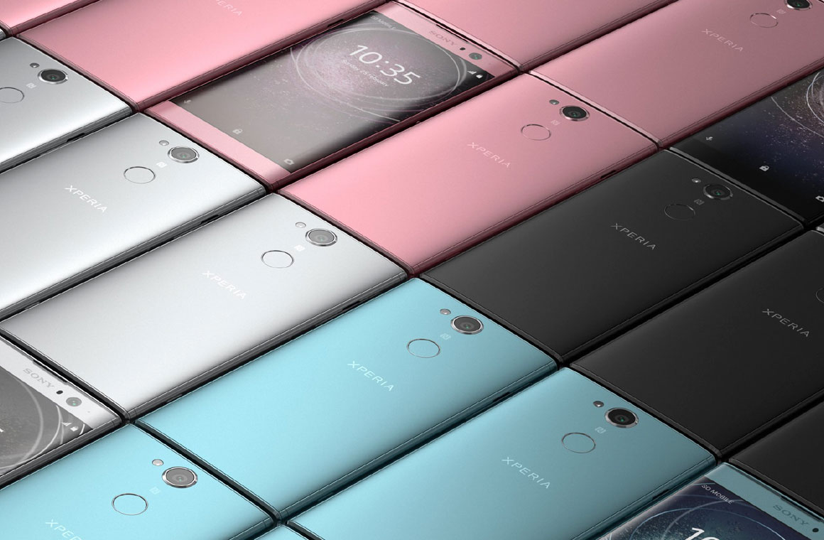 Смартфоны Sony Xperia XA2 разных цветов