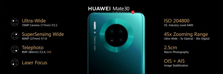Huawei Mate 30 камера