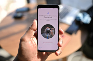Google Pixel 4 сканирование лица