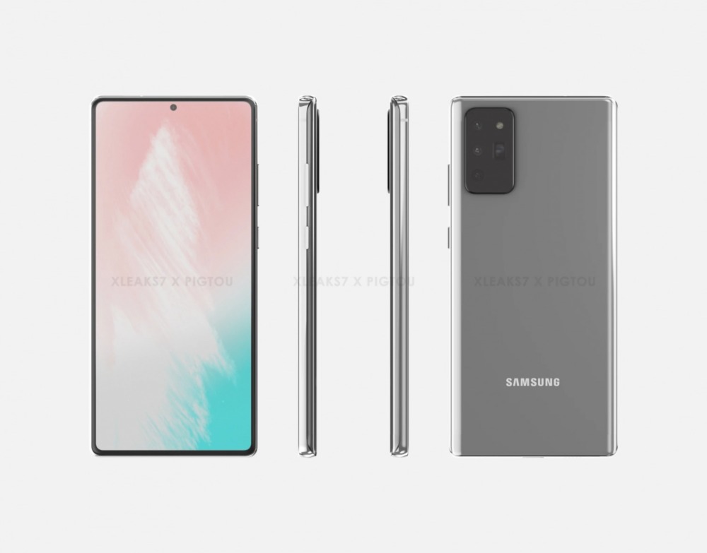Samsung Galaxy Note 20 рендер
